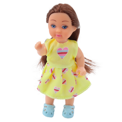 Sada 3 mini panenky narozeninová oslava – v šatech 11 cm
