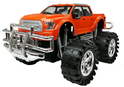 Sada autíček Monster Truck s návěsem a BMW 58 cm červený