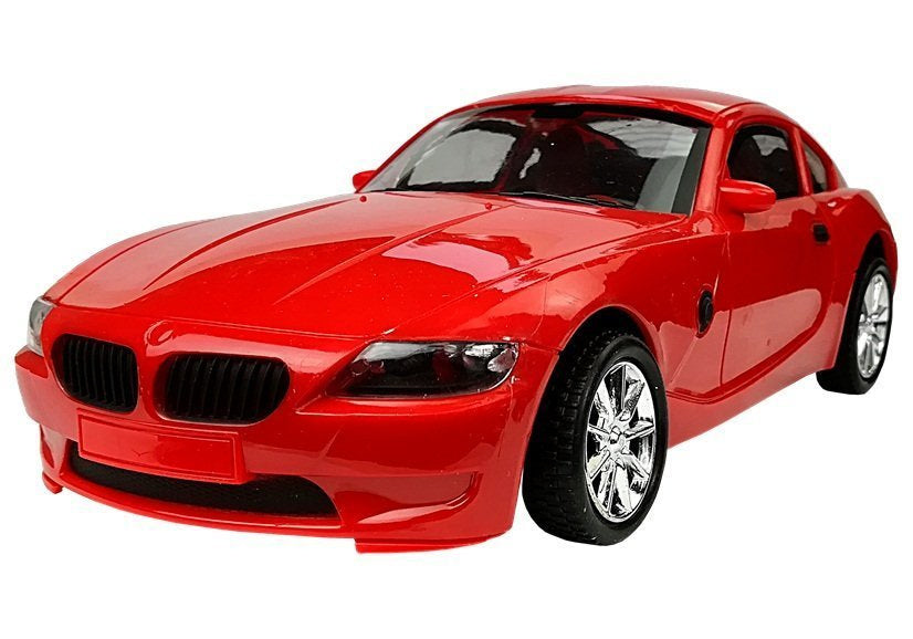 Sada autíček Monster Truck s návěsem a BMW 58 cm červený