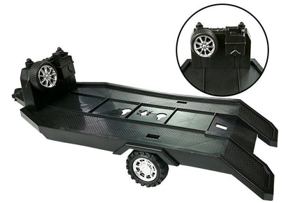 Sada autíček Monster Truck s návěsem a BMW 58 cm červený