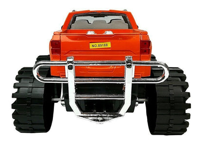 Sada autíček Monster Truck s návěsem a BMW 58 cm červený