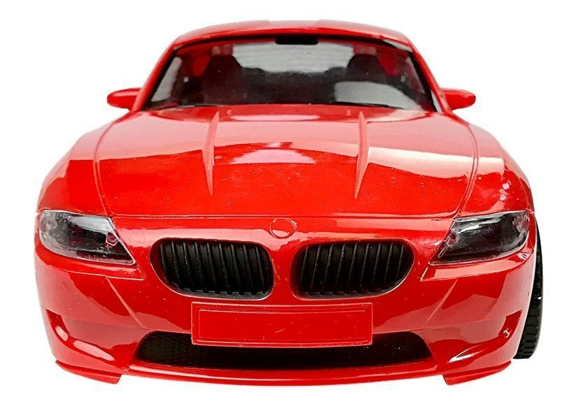 Sada autíček Monster Truck s návěsem a BMW 58 cm červený