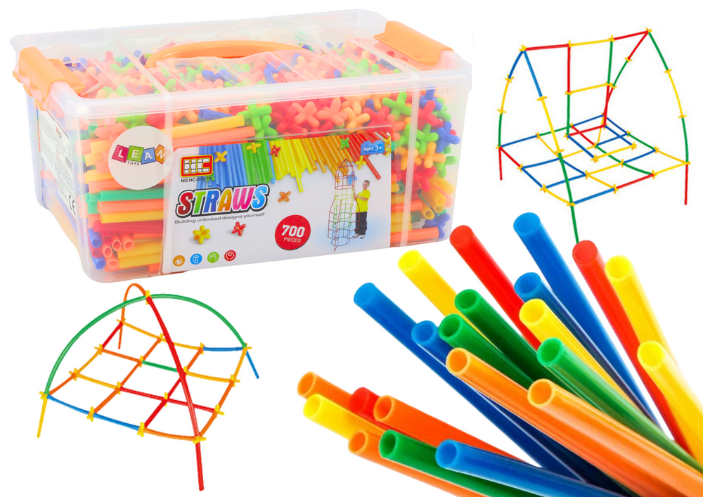 Sada barevných brček pro 3D konstrukce 800 kusů
