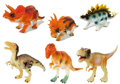 Sada dinosaurů 6 figurek 10 cm – realistické gumové hračky