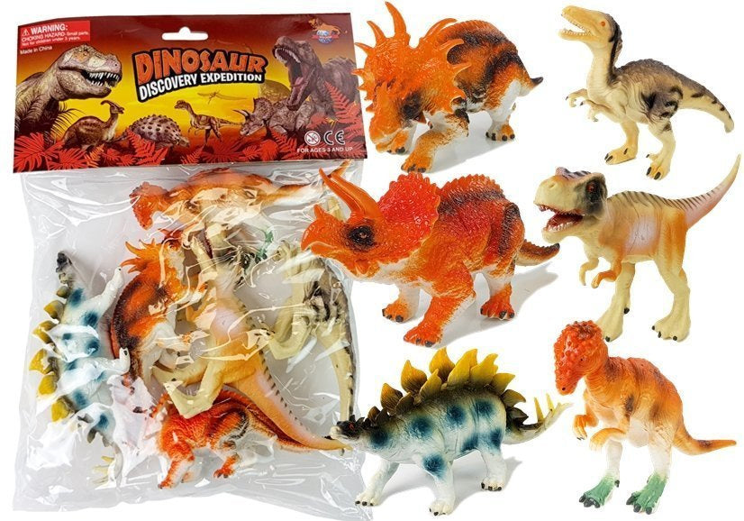 Sada dinosaurů 6 figurek 10 cm – realistické gumové hračky
