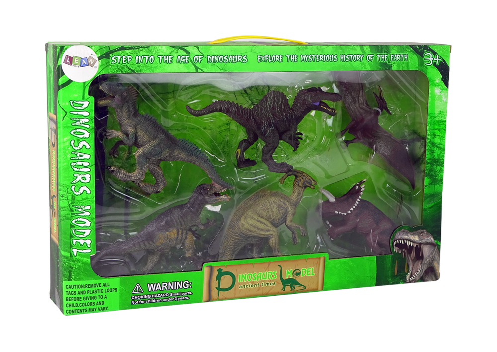 Sada dinosaurů 6 figurek – velké modely prehistorických zvířat
