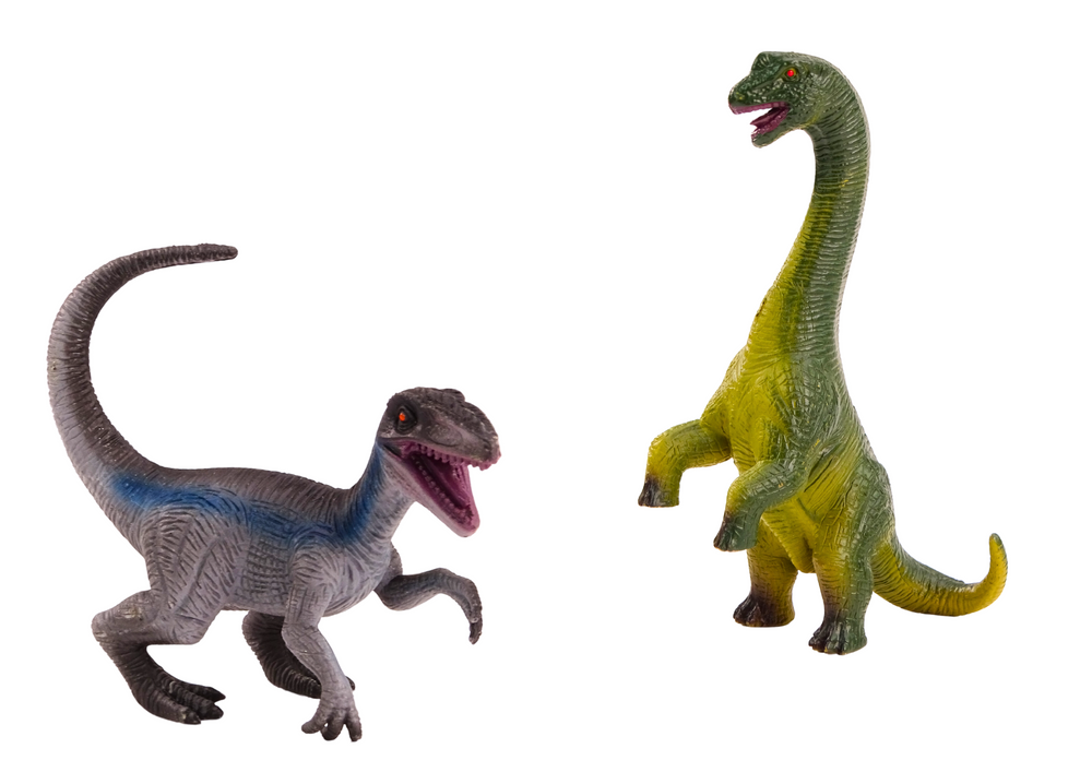 Sada figurek dinosaurů Brachiosaurus Velociraptor 2 kusy