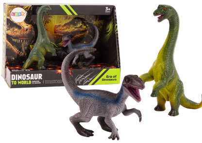 Sada figurek dinosaurů Brachiosaurus Velociraptor 2 kusy