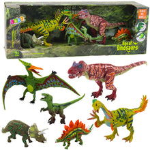 Sada figurek dinosaurů – pohyblivé nohy a čelisti | 6 ks