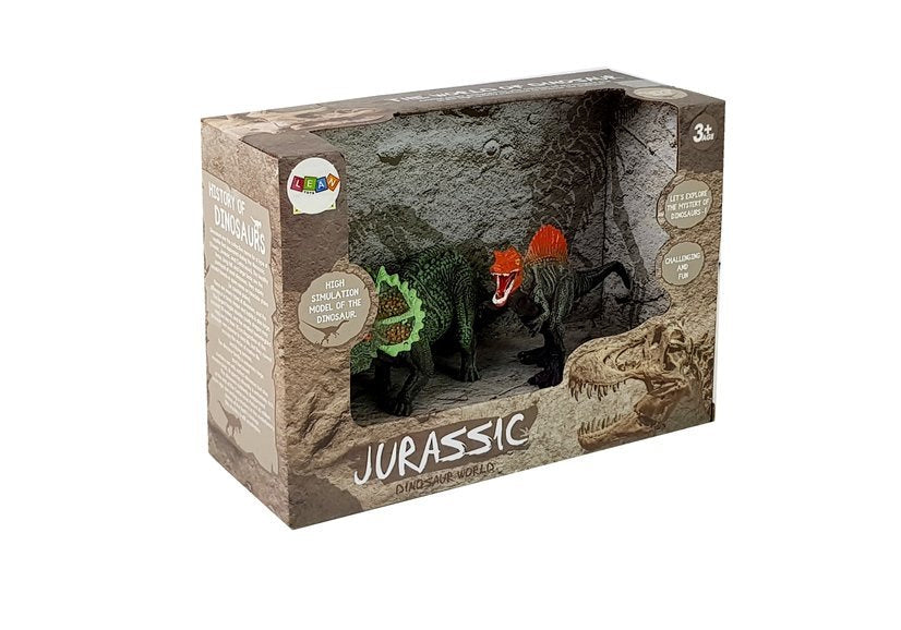 Sada figurek dinosaurů Spinosaurus a Triceratops 6 cm
