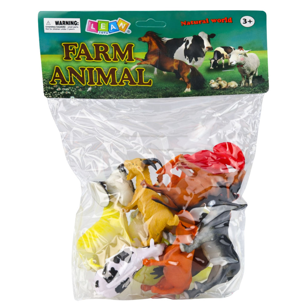 Sada figurek zvířátek z farmy, 12 kusů