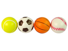 Sada měkkých míčků 4 ks – sport golf tenis fotbal 6 cm