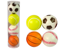 Sada měkkých míčků 4 ks – sport golf tenis fotbal 6 cm