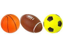 Sada měkkých sportovních míčů 3v1 – fotbal basketbal baseball