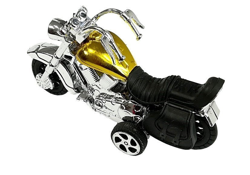 Sada motocyklů 3 kusy s fricčním pohonem růžová modrá zlatá