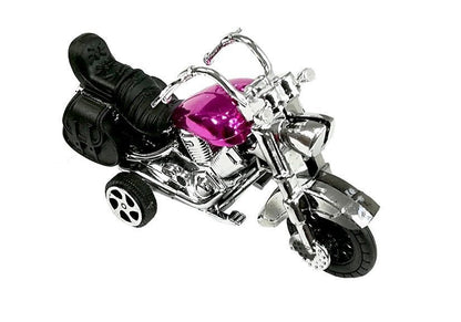 Sada motocyklů 3 kusy s fricčním pohonem růžová modrá zlatá