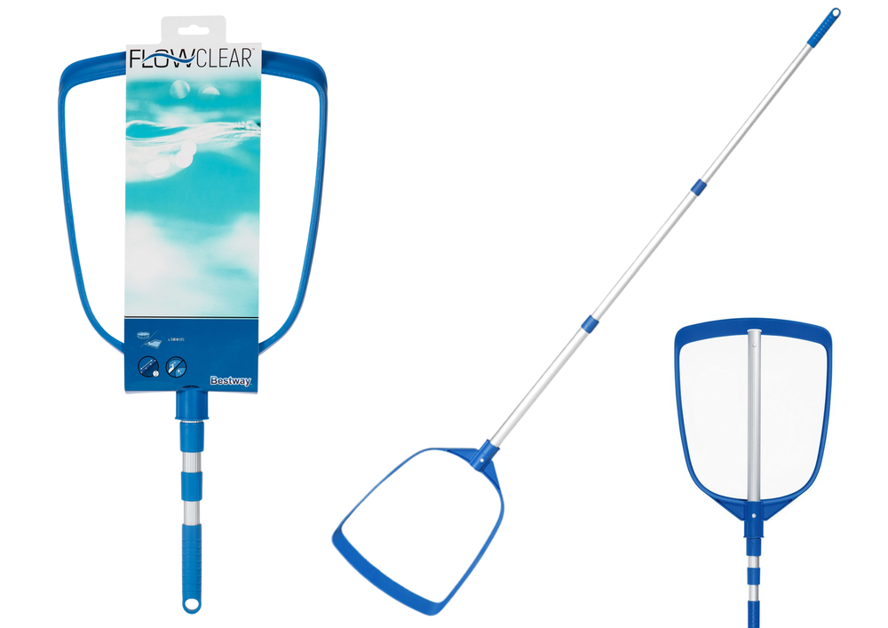 Sada na čištění bazénu se síťkou a teleskopickou tyčí 163 cm – Bestway