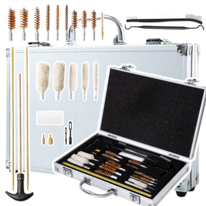 Sada na čištění zbraní 24 dílů v kufříku s čistícími tyčemi