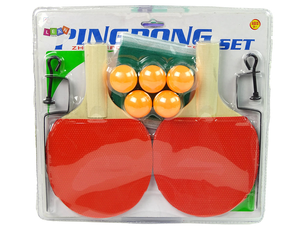 Sada na stolní tenis pálky síťka 5 míčků kompletní set