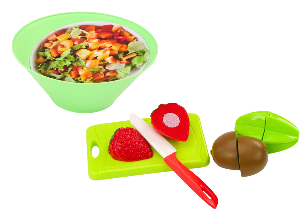 Sada ovoce na krájení s příborem a tácem 25 kusů