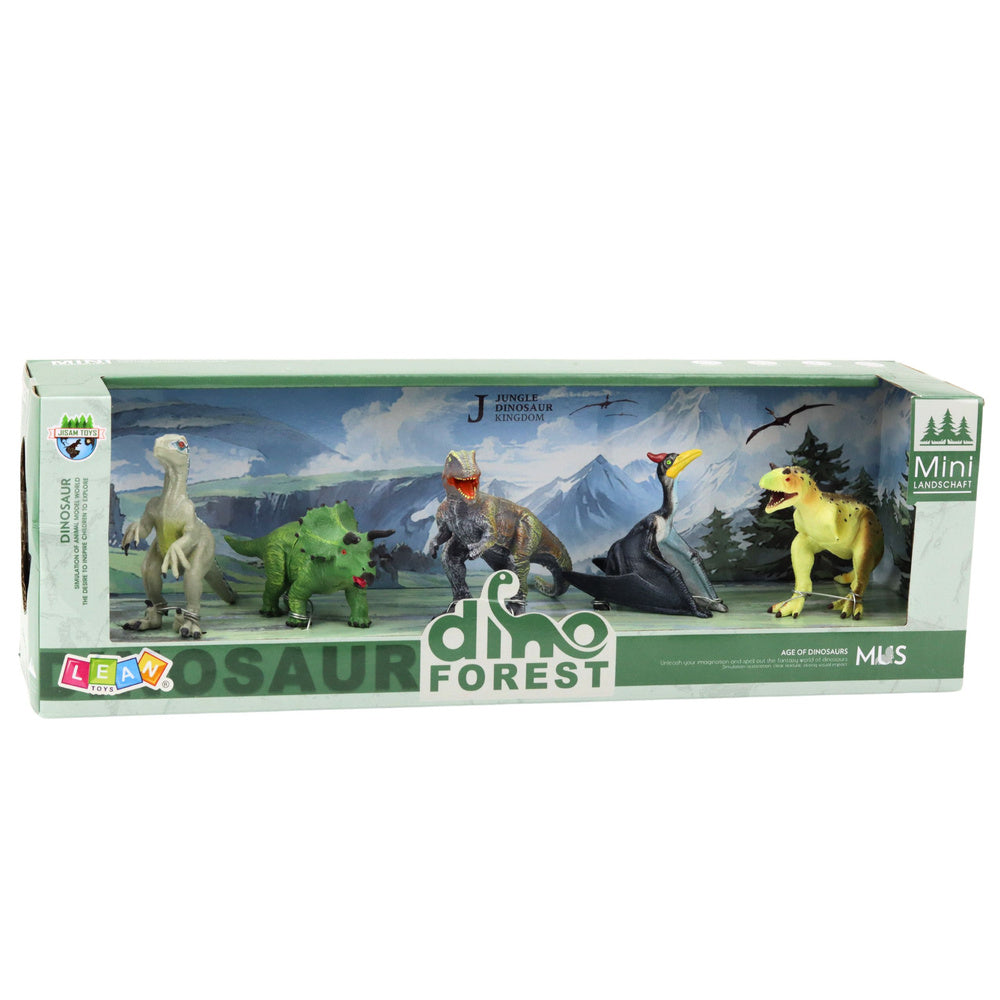 Sada realistických figurek dinosaurů 5 kusů – Dino Forest