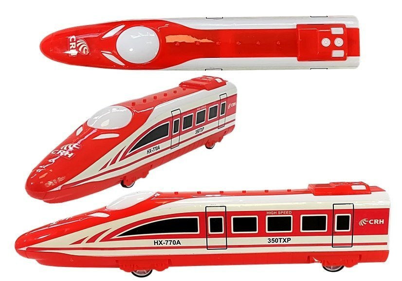 Sada vlaků Pendolino s metrem 4 vagony červené žluté šedé