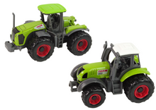 Sada zemědělských strojů 6 kusů – traktor kombajn s přívěsy