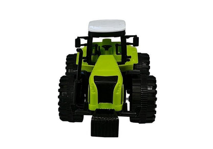 Sada zemědělských strojů traktor s hrabičkou a lisem