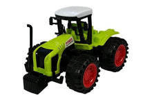 Sada zemědělských strojů traktor s hrabičkou a lisem