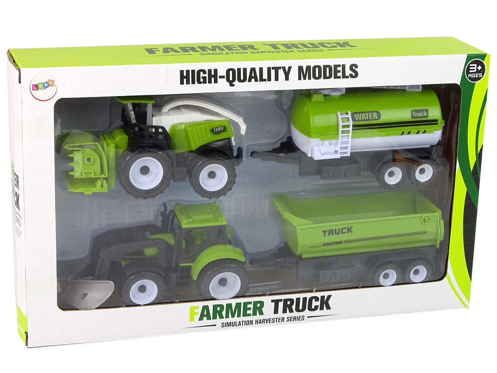 Sada zemědělských vozidel – traktor kombajn cisterna