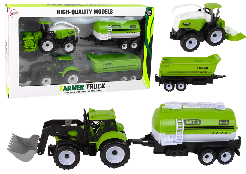 Sada zemědělských vozidel – traktor kombajn cisterna