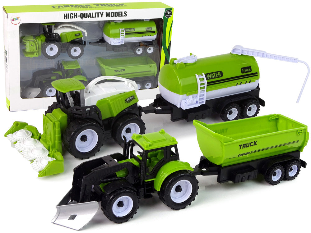 Sada zemědělských vozidel – traktor kombajn cisterna