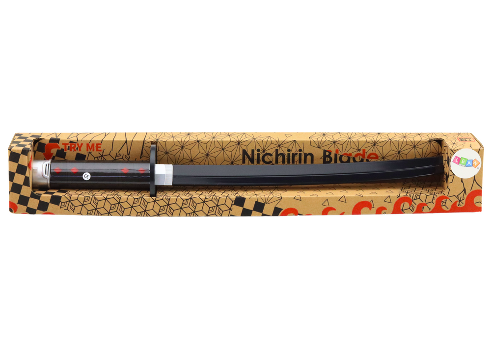 Samurajský meč Nichirin na baterie se zvuky černý