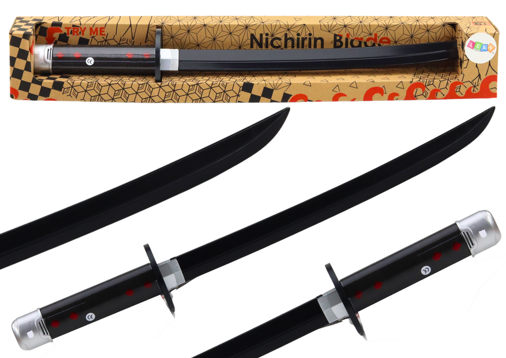 Samurajský meč Nichirin na baterie se zvuky černý