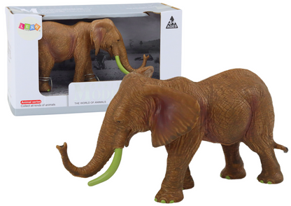 Sběratelská figurka slon africký safari hnědý
