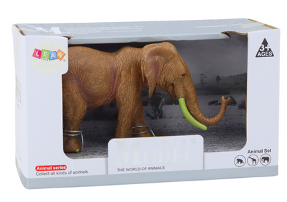 Sběratelská figurka slon africký safari hnědý