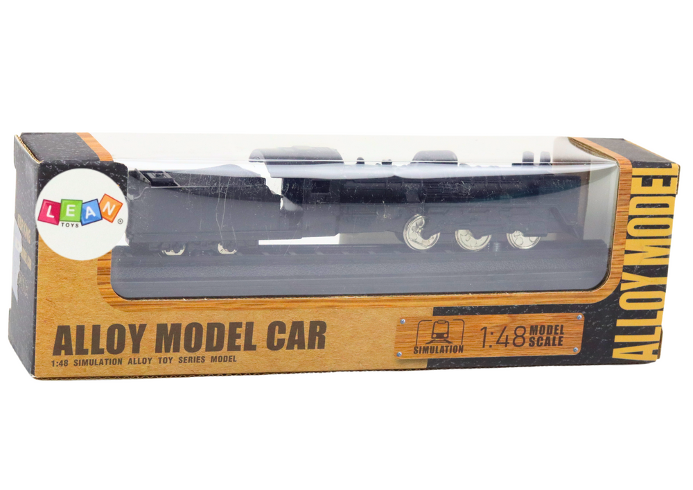 Sběratelský model lokomotivy 1:48 kovový vlak černý
