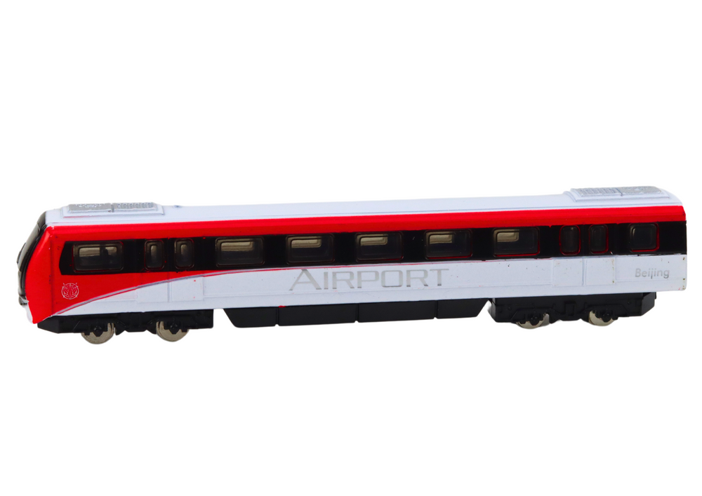 Sběratelský model vlaku kovový 1:48 červeno bílý