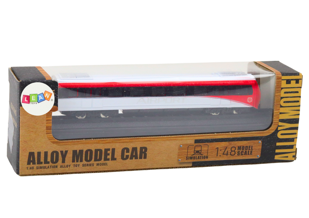 Sběratelský model vlaku kovový 1:48 červeno bílý