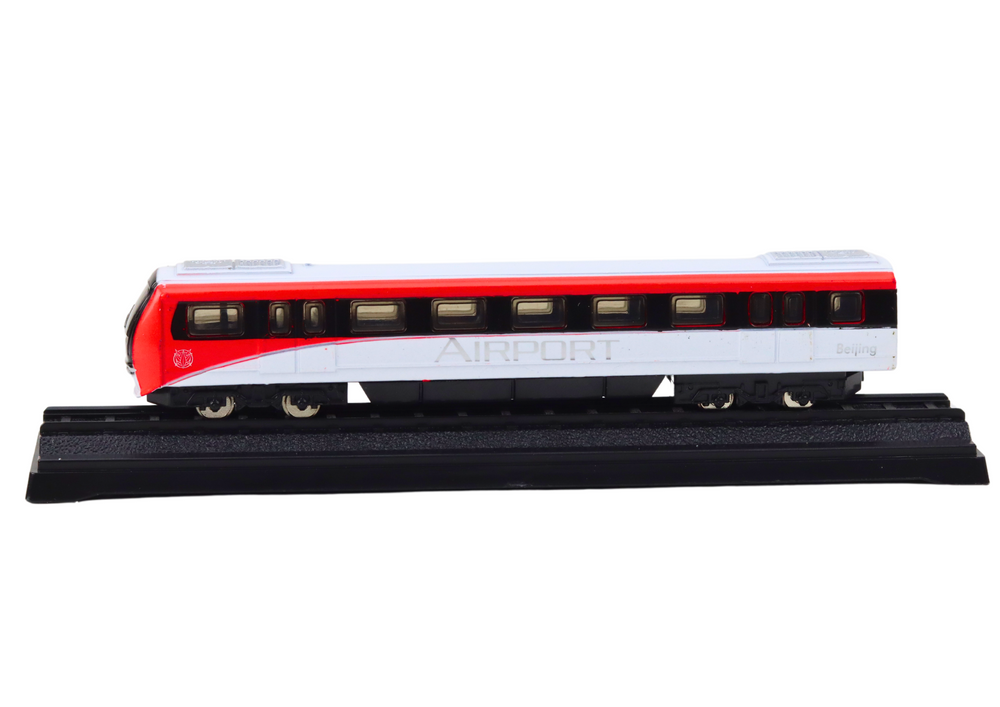 Sběratelský model vlaku kovový 1:48 červeno bílý
