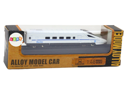 Sběratelský model vlaku kovový 1:48 wagon bílý