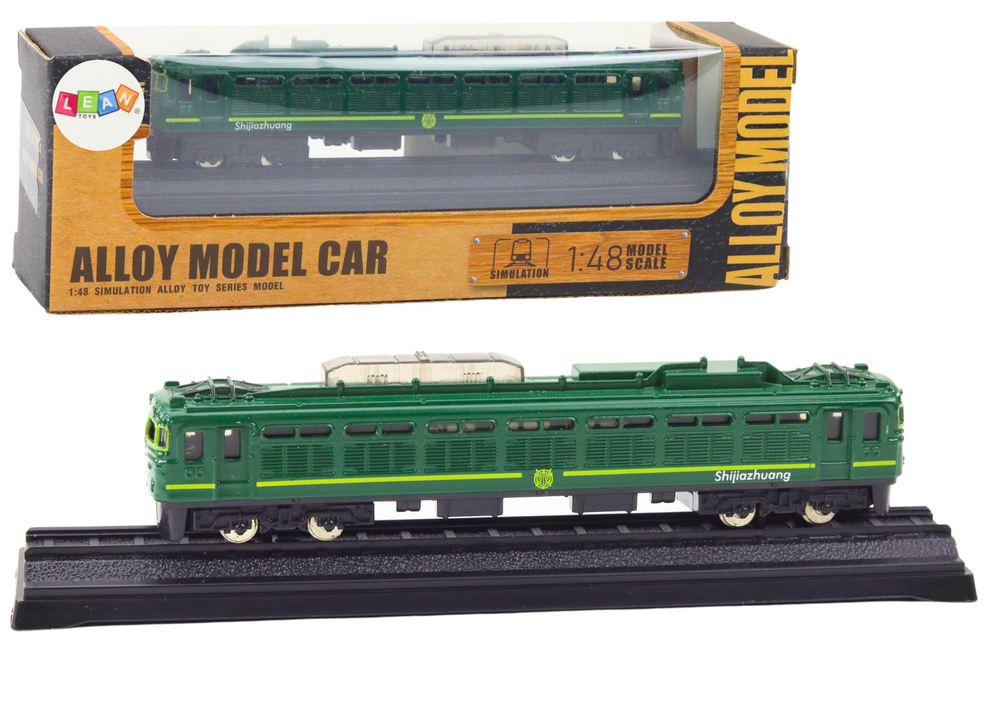 Sběratelský model vlaku kovový 1:48 wagon zelený 15 cm