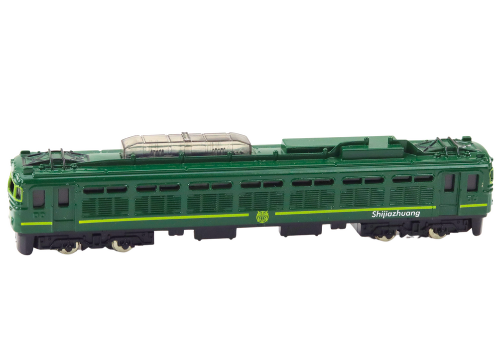 Sběratelský model vlaku kovový 1:48 wagon zelený 15 cm