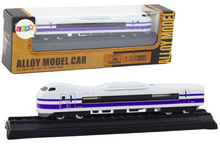 Sběratelský model vlaku vagón 1:48 kovový bílo fialový