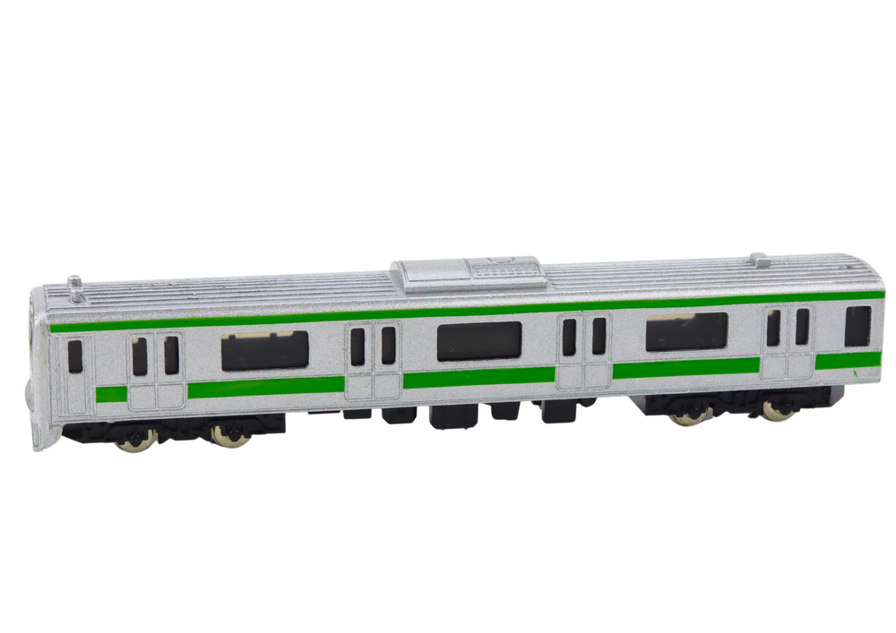 Sběratelský model vlaku vagón 1:48 kovový stříbrný