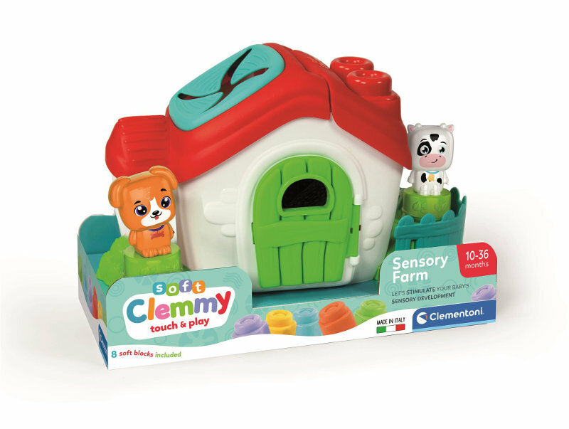 Senzorická farma s kostkami a zvířátky – Clementoni 17767