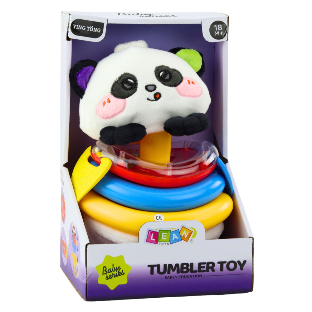 Senzorická hračka panda – kroužky kousátka chrastítko