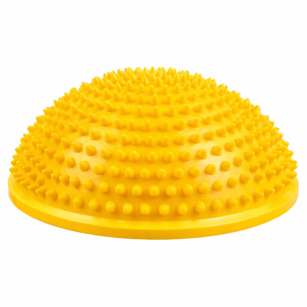 Senzorická polokoule pro masáž a cvičení rovnováhy, žlutá, 16 cm