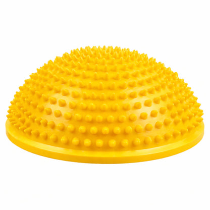 Senzorická polokoule pro masáž a cvičení rovnováhy, žlutá, 16 cm
