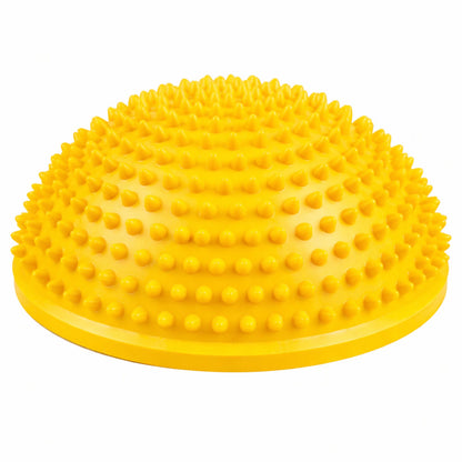 Senzorická polokoule pro masáž a cvičení rovnováhy, žlutá, 16 cm